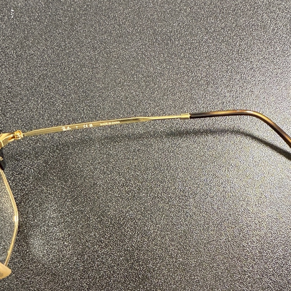 Ray-Ban Tortoise and Gold Men's Glasses rb 7216 new clubmaster - Picture 2 of 4